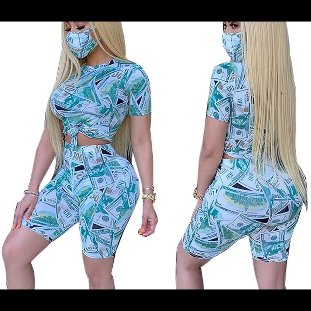 Just Money 2 piece set w/mask
